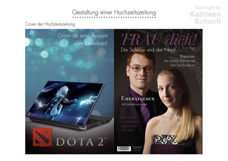 Gestaltung einer Hochzeitszeitung